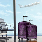 Purple African Dashiki With Australia Aboriginal Art Luggage Cover