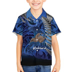 New Zealand Stewart Island Hawaiian Shirt Rakiura Kiwi Maori Glowing Sky