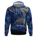 New Zealand Stewart Island Hoodie Rakiura Kiwi Maori Glowing Sky