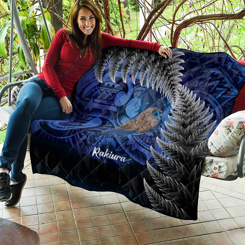 New Zealand Stewart Island Quilt Rakiura Kiwi Maori Glowing Sky