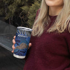 New Zealand Stewart Island Tumbler Cup Rakiura Kiwi Maori Glowing Sky