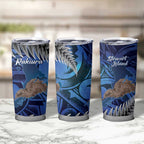 New Zealand Stewart Island Tumbler Cup Rakiura Kiwi Maori Glowing Sky