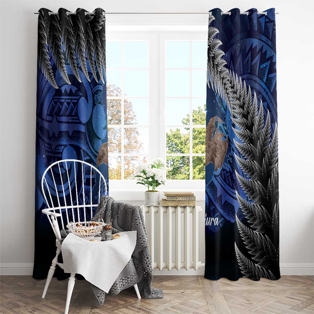 New Zealand Stewart Island Window Curtain Rakiura Kiwi Maori Glowing Sky