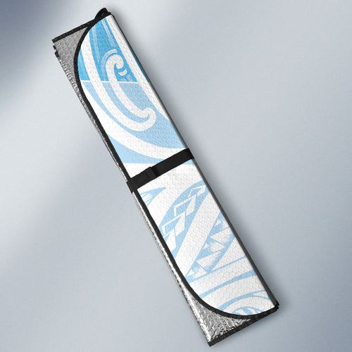 Blue New Zealand Puhoro Maori Tattoo Auto Sun Shade