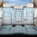 Blue New Zealand Puhoro Maori Tattoo Back Car Seat Cover