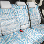 Blue New Zealand Puhoro Maori Tattoo Back Car Seat Cover