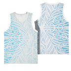 Blue New Zealand Puhoro Maori Tattoo Basketball Jersey