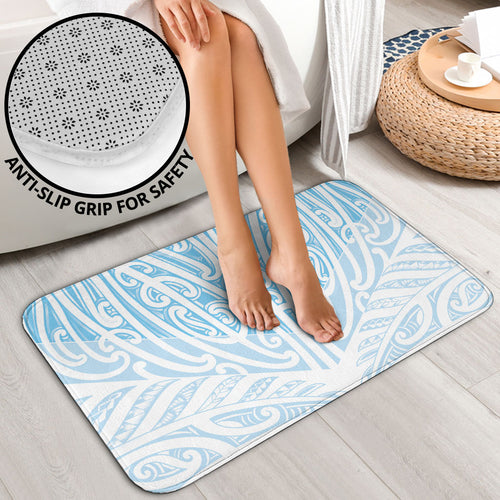 Blue New Zealand Puhoro Maori Tattoo Bathroom Set