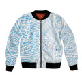 Blue New Zealand Puhoro Maori Tattoo Bomber Jacket