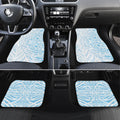 Blue New Zealand Puhoro Maori Tattoo Car Mats
