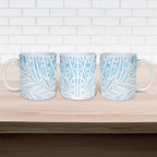 Blue New Zealand Puhoro Maori Tattoo Ceramic Mug