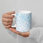 Blue New Zealand Puhoro Maori Tattoo Ceramic Mug
