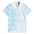 Blue New Zealand Puhoro Maori Tattoo Hawaiian Shirt