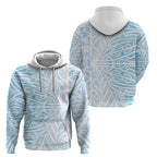 Blue New Zealand Puhoro Maori Tattoo Hoodie