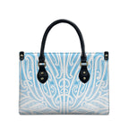 Blue New Zealand Puhoro Maori Tattoo Leather Bag