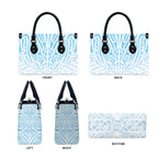 Blue New Zealand Puhoro Maori Tattoo Leather Bag