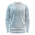 Blue New Zealand Puhoro Maori Tattoo Long Sleeve Shirt