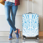 Blue New Zealand Puhoro Maori Tattoo Luggage Cover