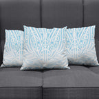 Blue New Zealand Puhoro Maori Tattoo Pillow Cover