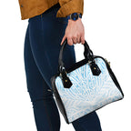 Blue New Zealand Puhoro Maori Tattoo Shoulder Handbag
