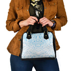 Blue New Zealand Puhoro Maori Tattoo Shoulder Handbag