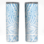 Blue New Zealand Puhoro Maori Tattoo Skinny Tumbler