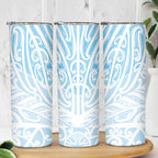 Blue New Zealand Puhoro Maori Tattoo Skinny Tumbler