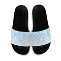 Blue New Zealand Puhoro Maori Tattoo Slide Sandals