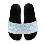 Blue New Zealand Puhoro Maori Tattoo Slide Sandals
