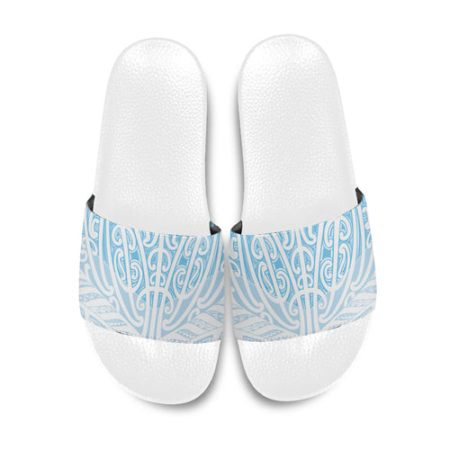 Blue New Zealand Puhoro Maori Tattoo Slide Sandals
