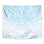Blue New Zealand Puhoro Maori Tattoo Tapestry