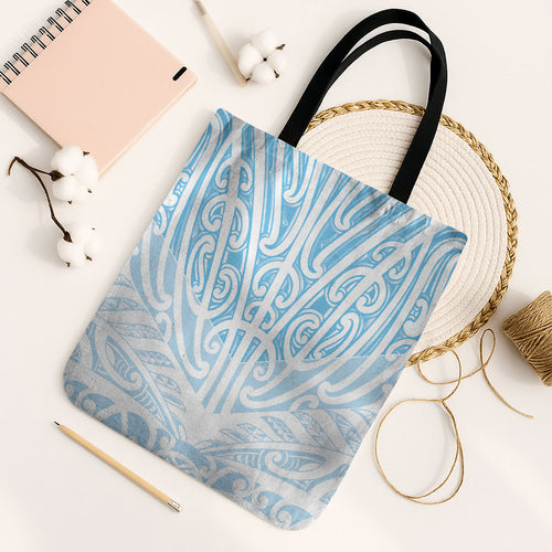 Blue New Zealand Puhoro Maori Tattoo Tote Bag