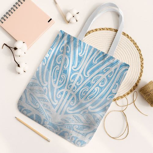 Blue New Zealand Puhoro Maori Tattoo Tote Bag