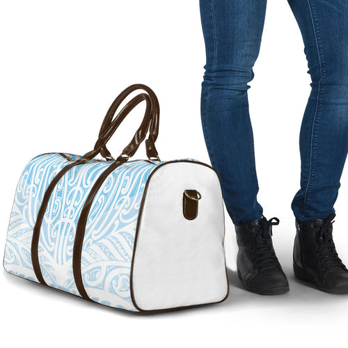 Blue New Zealand Puhoro Maori Tattoo Travel Bag