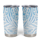Blue New Zealand Puhoro Maori Tattoo Tumbler Cup