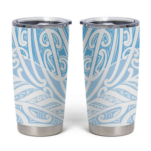 Blue New Zealand Puhoro Maori Tattoo Tumbler Cup
