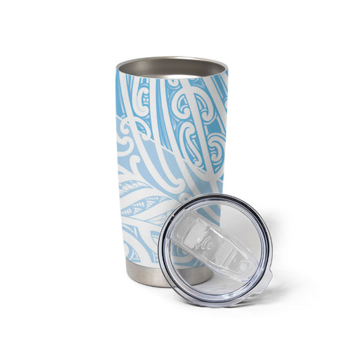 Blue New Zealand Puhoro Maori Tattoo Tumbler Cup