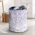 Purple New Zealand Puhoro Maori Tattoo Laundry Basket