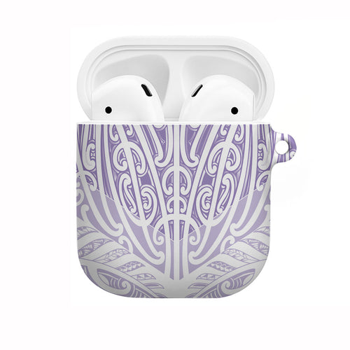 Purple New Zealand Puhoro Maori Tattoo AirPods Case