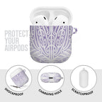 Purple New Zealand Puhoro Maori Tattoo AirPods Case