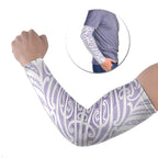 Purple New Zealand Puhoro Maori Tattoo Arm Sleeves