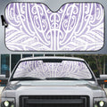 Purple New Zealand Puhoro Maori Tattoo Auto Sun Shade