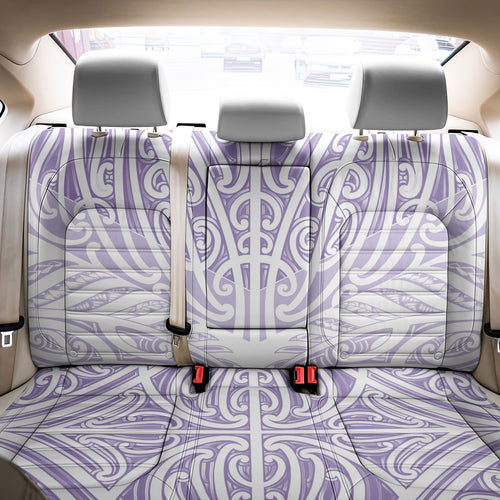 Purple New Zealand Puhoro Maori Tattoo Back Car Seat Cover