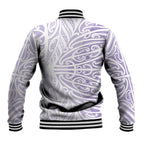 Purple New Zealand Puhoro Maori Tattoo Baseball Jacket