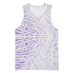 Purple New Zealand Puhoro Maori Tattoo Basketball Jersey