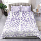 Purple New Zealand Puhoro Maori Tattoo Bedding Set
