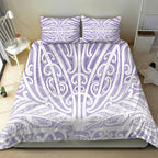Purple New Zealand Puhoro Maori Tattoo Bedding Set
