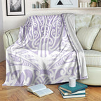 Purple New Zealand Puhoro Maori Tattoo Blanket