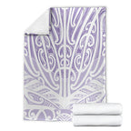 Purple New Zealand Puhoro Maori Tattoo Blanket