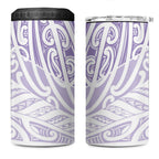 Purple New Zealand Puhoro Maori Tattoo 4 in 1 Can Cooler Tumbler